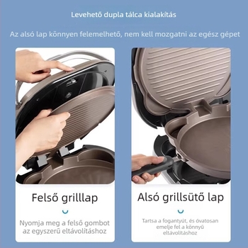 Midea elektromos palacsintasütő, dupla fűtés, modell JKE3070, 220V, 50Hz