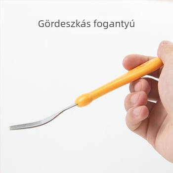 Gyerekeknek szánt kés-, villa- és kanál készlet — 304 rozsdamentes acél — evés megtanulása — kreatív stílus