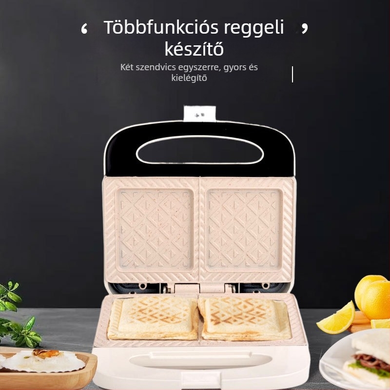 PROKUDENT Kétlapon szendvics- és reggeliző készülék – 700W, mechanikus vezérlés, fűtőcső, modell DM-1620