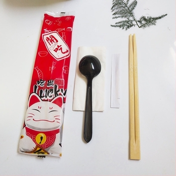 DSZ egyszer használatos bambusz evőpálcikák készlet, biológiailag lebomló, logó nyomtatás elérhető, 1000 db