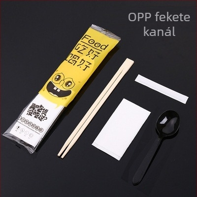 DSZ egyszer használatos bambusz evőpálcikák készlet, biológiailag lebomló, logó nyomtatás elérhető, 1000 db