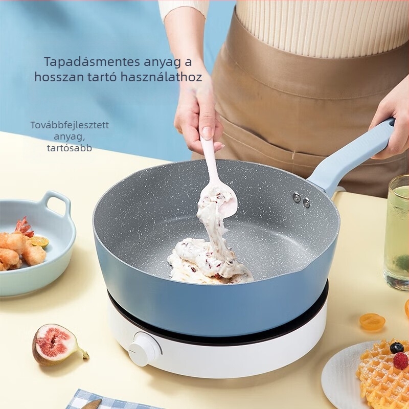 Maifan kővel készült tapadásmentes serpenyő gázégőhöz – steak, tojás, palacsinta és mély sütés