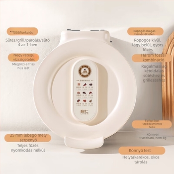LR-J2612 Elektromos palacsintatál kettős fűtés, 1000W+, 220V