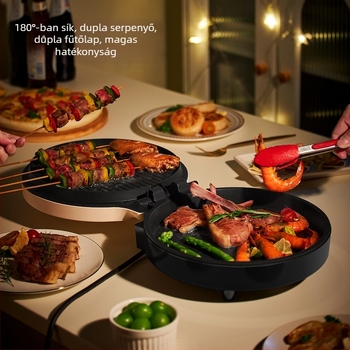 LR-J2612 Elektromos palacsintatál kettős fűtés, 1000W+, 220V