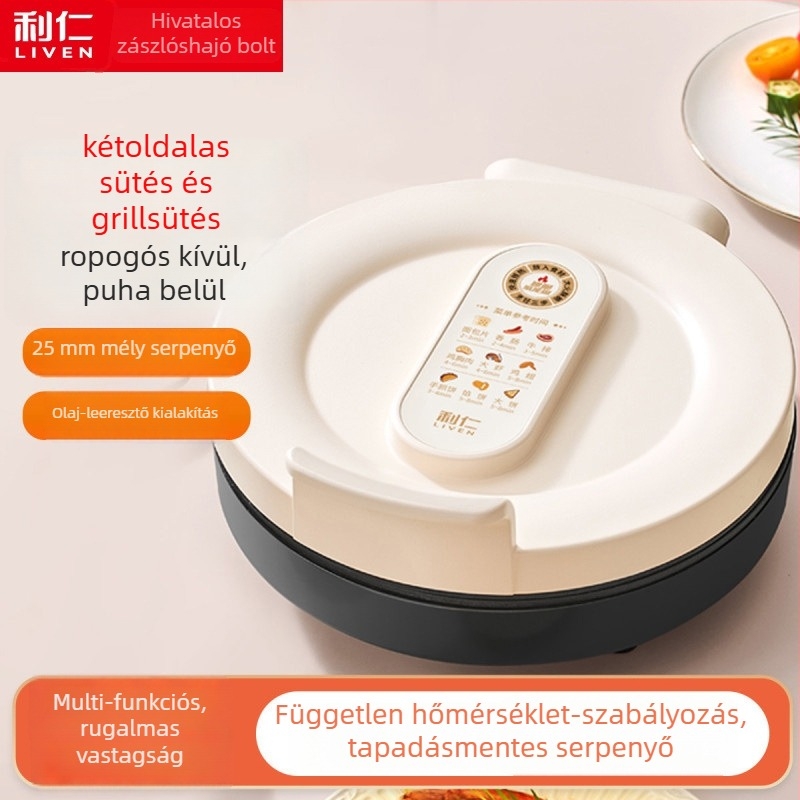 LR-J2612 Elektromos palacsintatál kettős fűtés, 1000W+, 220V