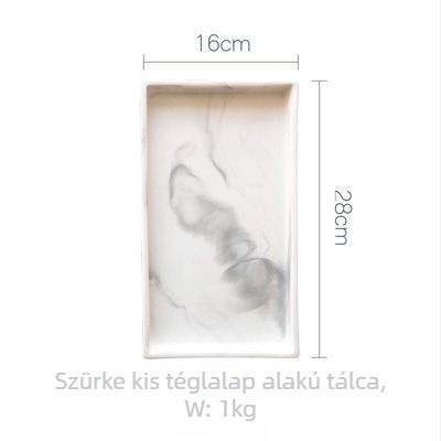 Porcelán téglalap alakú tálca nordic mintás; mikróhullámú sütőben használható; felület alá-glazúrral; testreszabható