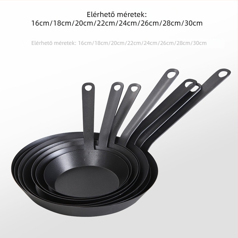 Koreai stílusú öntöttvas nemtapadós serpenyő, modell West German Iron Non-Stick Pan