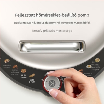 Liren LR-XGR3297 Elektromos sütőedény — kétoldali fűtés, fedetlen rozsdamentes acél, 2000W, 220V, 4–5 fő részére