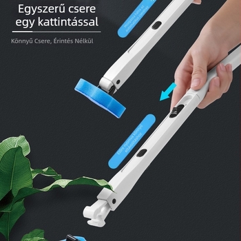 Falra szerelhető egyszer használatos WC-kefe készlet — műanyag, 500 g, színes dobozos csomagolás