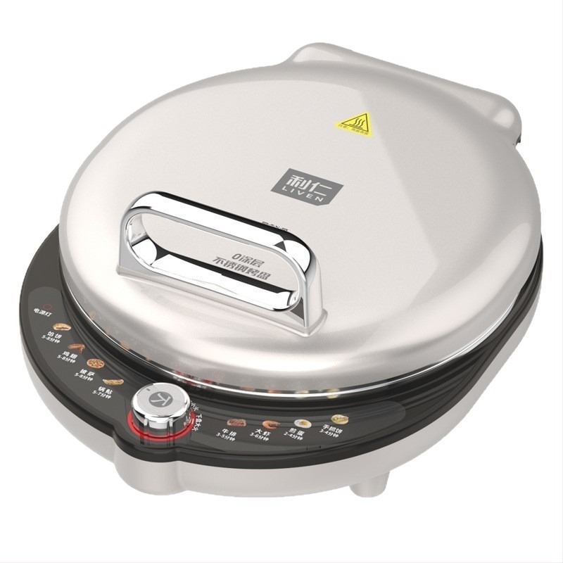 LR-XGR3297 Liren elektromos sütőedény rozsdamentes acél bevonat nélküli, 38 mm mély, 29–31 cm átmérő, 2000W, otthoni használatra