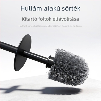 WC-kefe talppal, műanyagból, padlón álló, tartós tisztítás sarkok nélkül; 320 g; Márka Blue Wood; Belső dobozos csomagolás; 2026 tavasz bemutató.