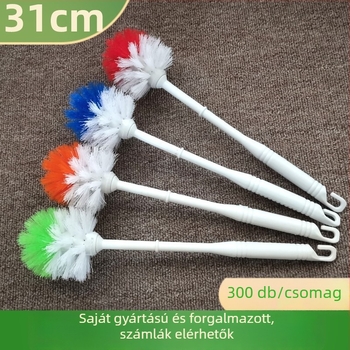 Fali WC-kefe, egyszer használatos, levehető, műanyag, holt sarkok nélkül