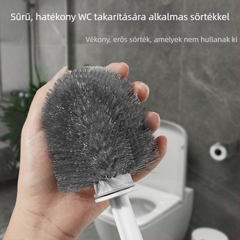 Fali WC-kefekészlet, hosszú nyél, műanyagból