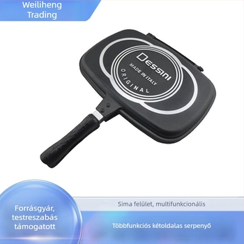 Dessini 36 cm multifunkcionális kétoldalas tapadásmentes serpenyő steakhez, reggelire és sütéshez