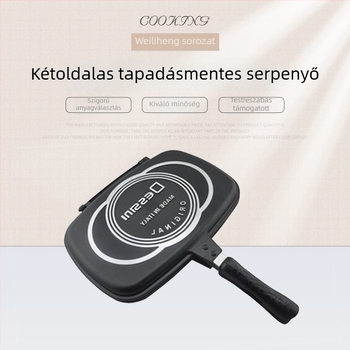 Dessini 36 cm multifunkcionális kétoldalas tapadásmentes serpenyő steakhez, reggelire és sütéshez