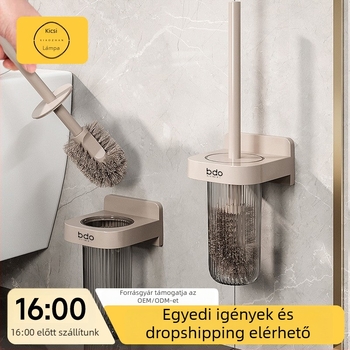 Higiéniai WC-kefe hosszú nyéllel és puha sörtékkel — 1 db, műanyagból, 282 g, külön csomagolás, 2021 tavaszán piacra kerül