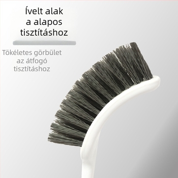 WC-kefe hosszú nyéllel, a nehezen hozzáférhető sarkokhoz, tisztító készlet, műanyag