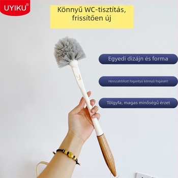 UYIKU WC-tisztító hosszú japán nyéllel, holttér nélküli design, műanyag, 101 g