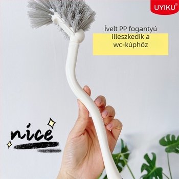 UYIKU WC-tisztító hosszú japán nyéllel, holttér nélküli design, műanyag, 101 g