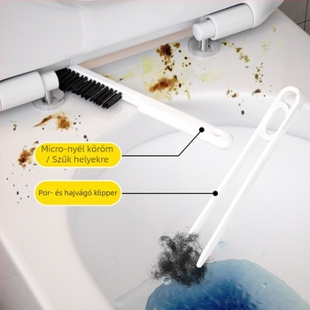 Canxuan falra szerelhető WC-kefe készlet, műanyag, alappal