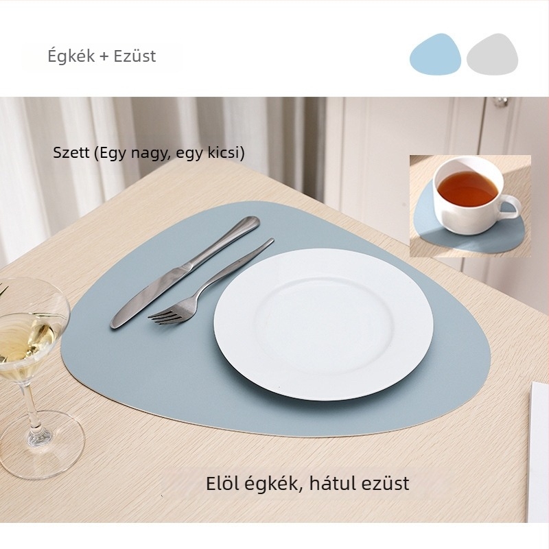 PVC étkezési alátét, szabálytalan forma, könnyű luxus stílus, első osztályú termék