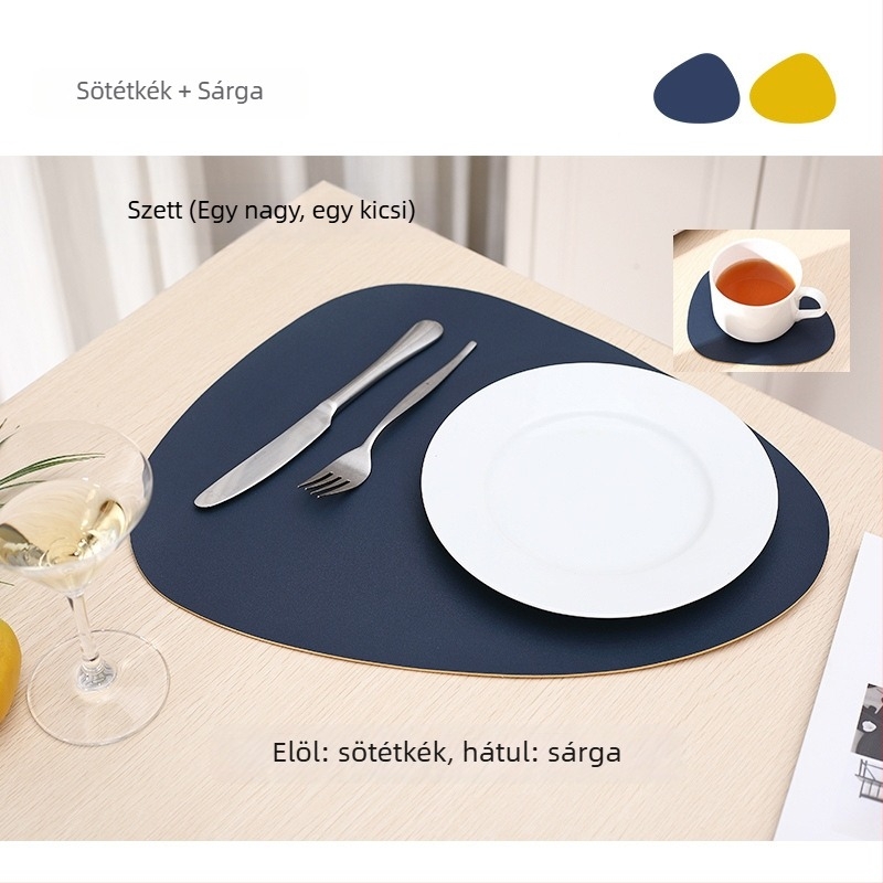 PVC étkezési alátét, szabálytalan forma, könnyű luxus stílus, első osztályú termék