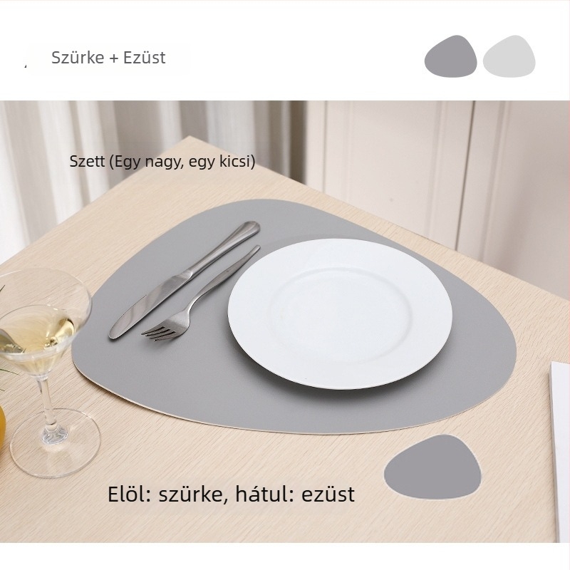 PVC étkezési alátét, szabálytalan forma, könnyű luxus stílus, első osztályú termék