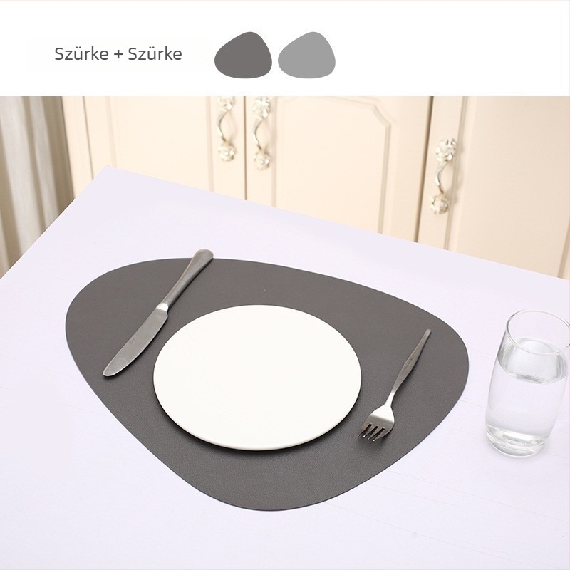 PVC étkezési alátét, szabálytalan forma, könnyű luxus stílus, első osztályú termék