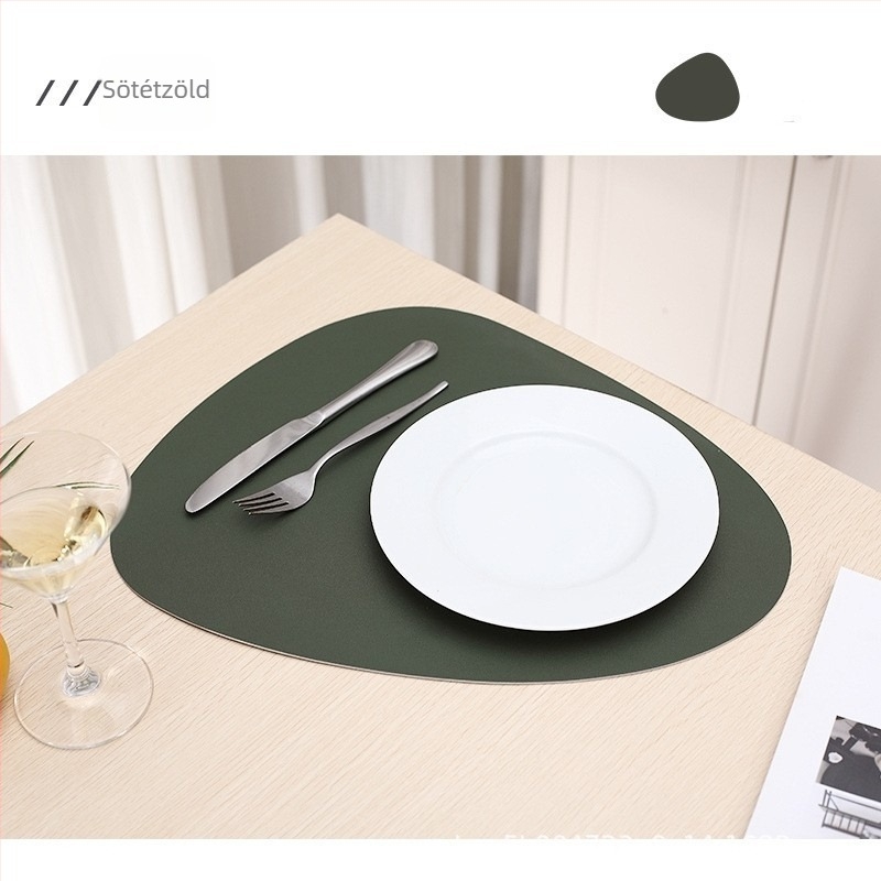 PVC étkezési alátét, szabálytalan forma, könnyű luxus stílus, első osztályú termék