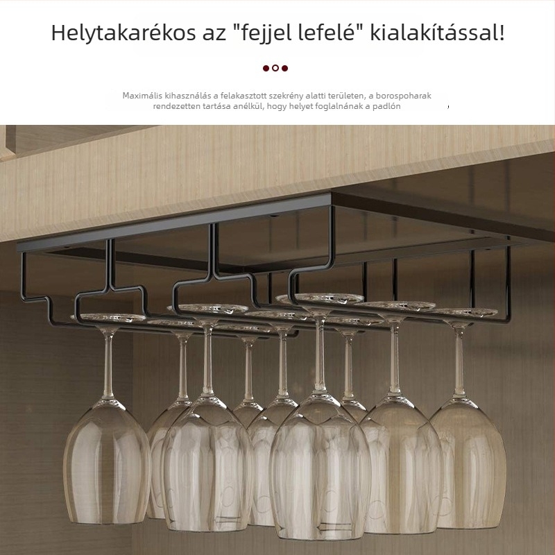 Yashang kovácsoltvas pohártartó, falra szerelhető, könnyű luxus retro stílus