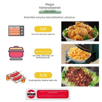 Agyi grill tál alumíniumfóliából Enoki gombával és kagylóval – 550 ml alumíniumfóliás ebédes doboz, vas BBQ eszköz