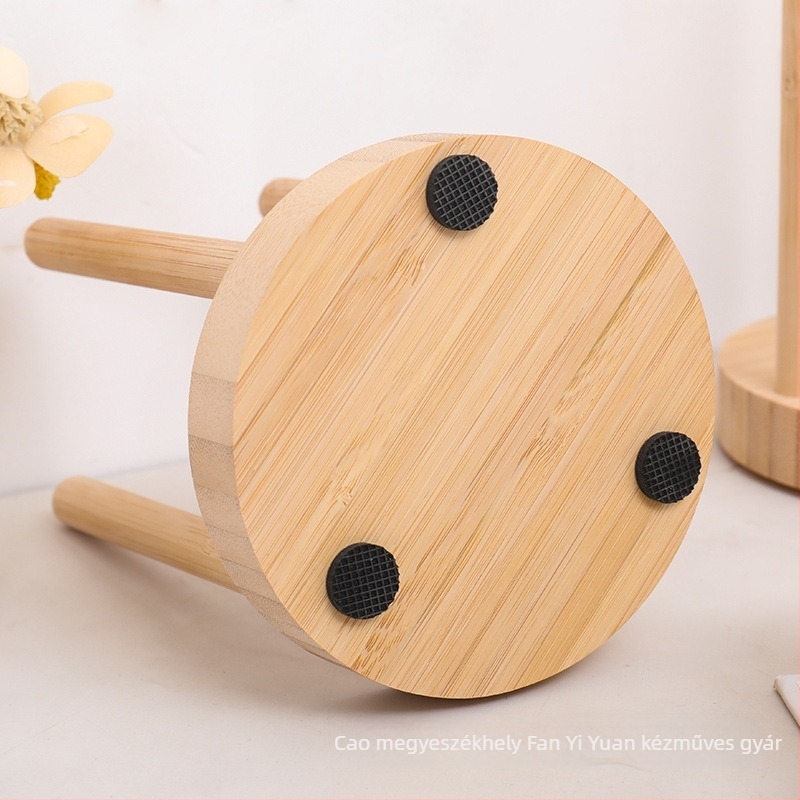 Fából készült pohártartó, modern minimalist design, beépített tartó, egyszer használatos papírpoharakhoz