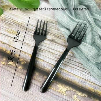 Élelmiszer-minőségű műanyagból készült gyümölcs villa, egyszerű stílus, gyermekeknek megfelelő.