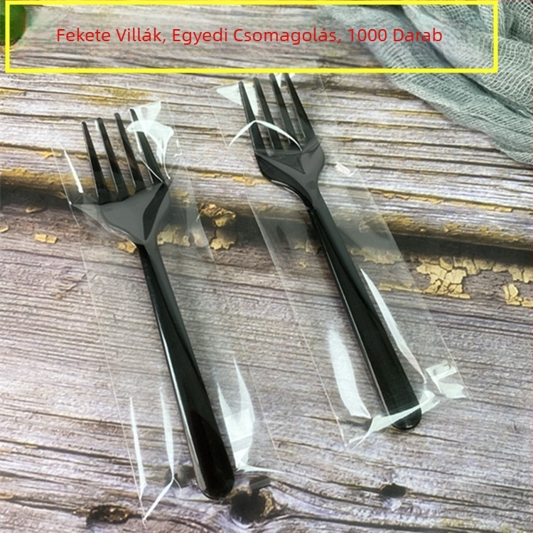 Élelmiszer-minőségű műanyagból készült gyümölcs villa, egyszerű stílus, gyermekeknek megfelelő.