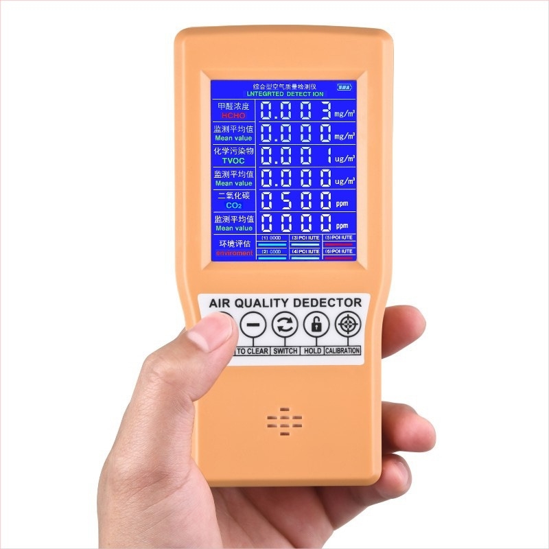 Szén-dioxid, formaldehid és káros gázok detektora - Modell: New jsm-131sc; Márka: Kangwf; Mérési tartomány: 0-5000; Pontosság: 1; Felbontás: 0.1