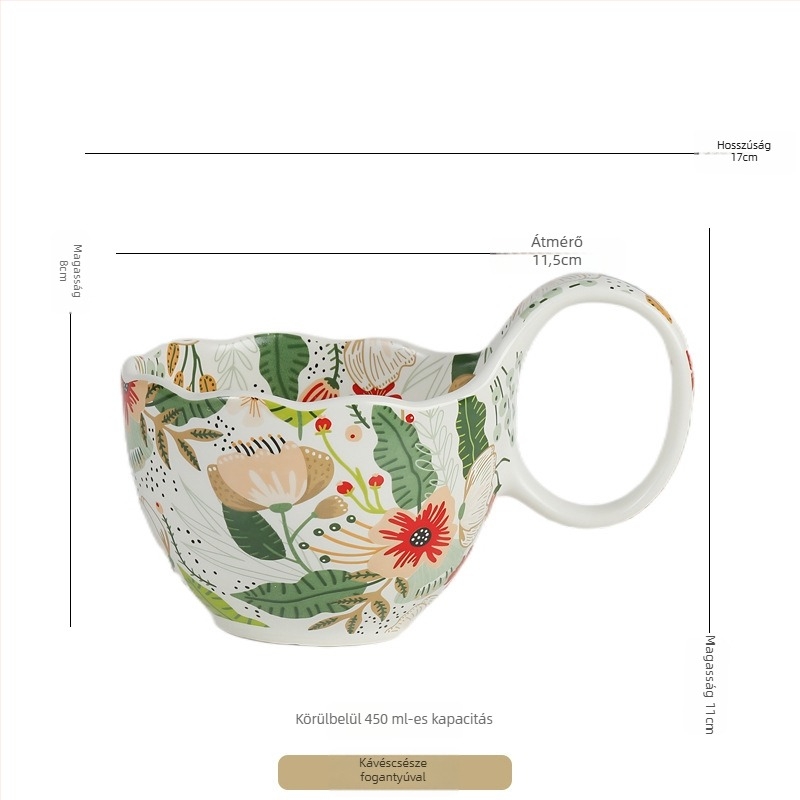 Porcelán virágmintás étkészlet: mikrohullámú sütőben használható, modern ázsiai stílus, Swear márka