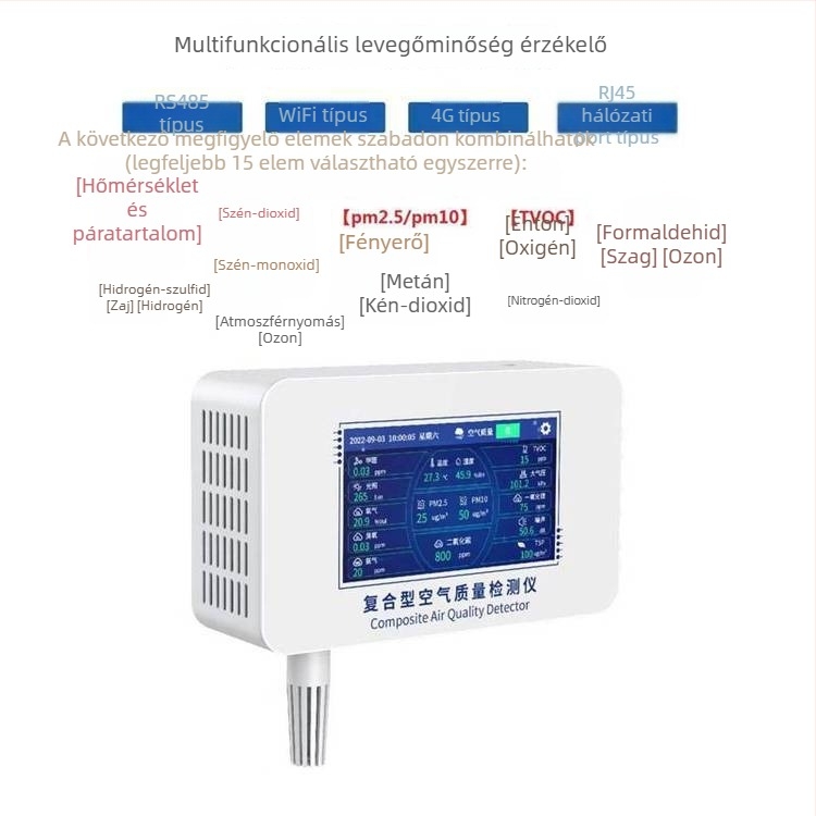 Többcélú környezeti online detektor, modell Ry-my-ch4, tartomány 0–100%, pontosság ±3% FS
