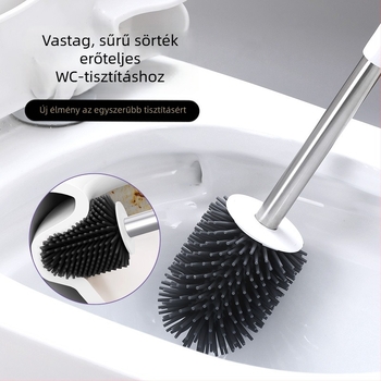 WC-kefe TPR-szilíkon sörtékkel, hordozható, puha sörték, 0,36 kg, minden oldalról tisztítás