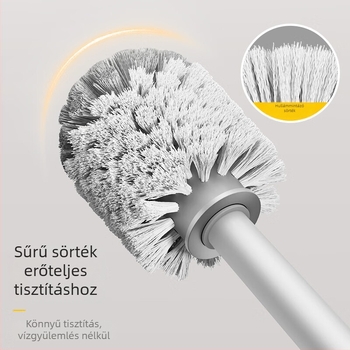 Fali WC-kefe két sörtével a rések tisztítására, holt zónák nélkül, műanyag, 500 g