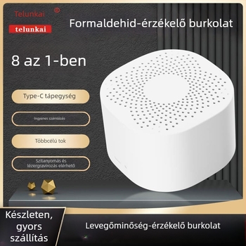 Type-C táplálású 8-az-1 CO2-érzékelő ház otthoni levegőminőséghez