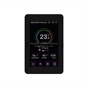 Padlófűtéshez és fan coil egységhez tartozó CO2-észlelő vezérlő, három üzemmóddal, WiFi okos érintőképernyő (opcionális) és Tuya App