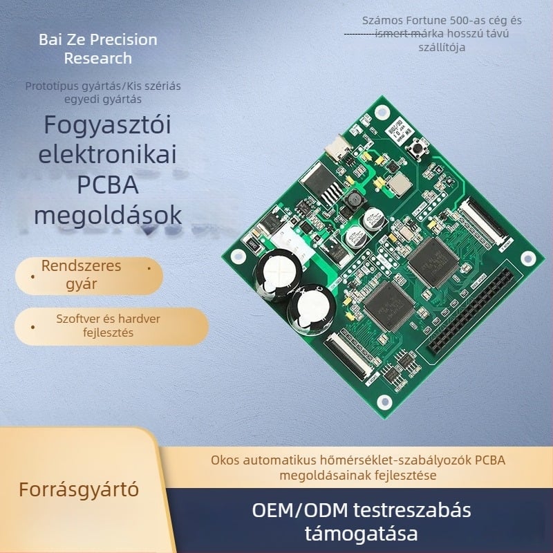 Intelligens termosztát PCB-fejlesztés: formaldehid és CO2 detektálás