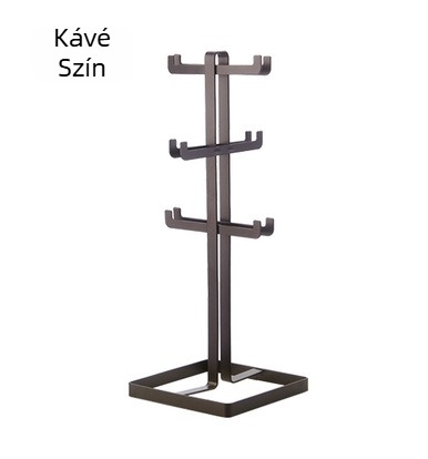 kovácsoltvas pohártartó, fúrás nélküli szerelés, modern minimál stílus