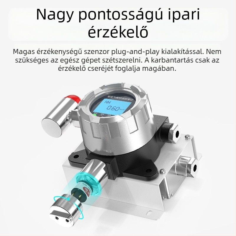 Rögzített CO2-figyelő ipari felhasználásra, alagúti CO2-gáz detektor toxikus és káros környezetekhez