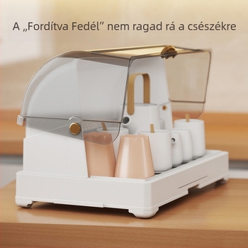 Bögre tartó – műanyag, modern minimalista stílus, 1350 g, modell Drain cup holder