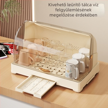 Bögre tartó – műanyag, modern minimalista stílus, 1350 g, modell Drain cup holder