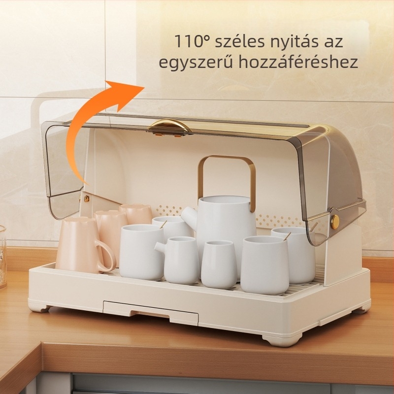 Bögre tartó – műanyag, modern minimalista stílus, 1350 g, modell Drain cup holder