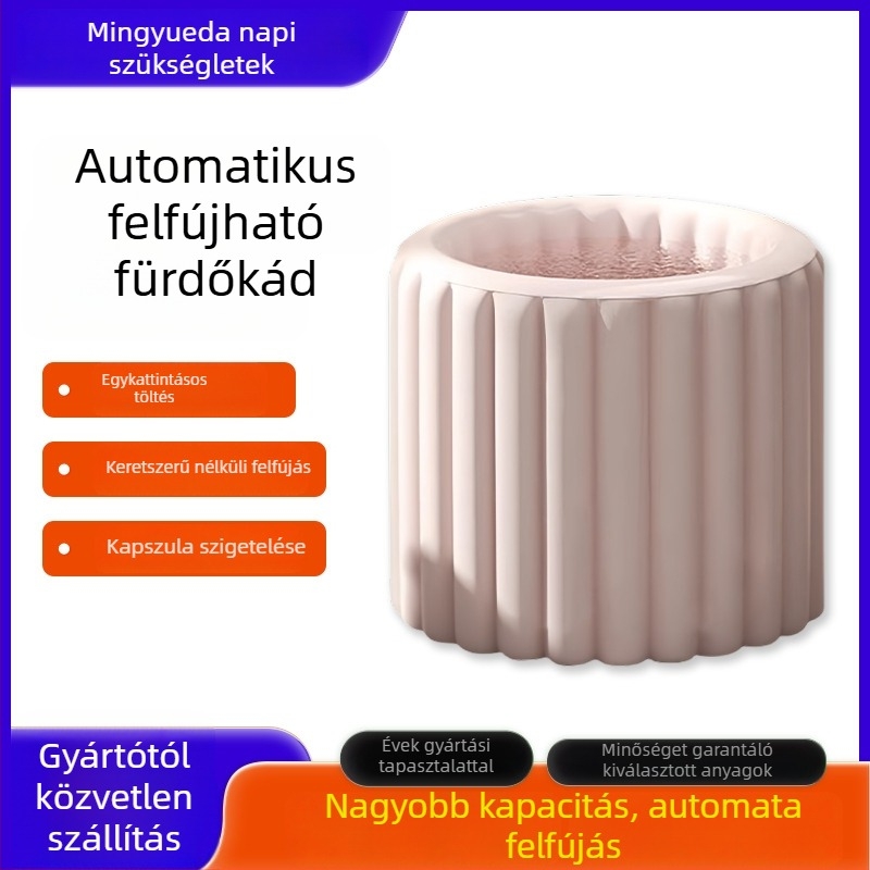 Összecsukható, felfújható fürdőkáda felnőtteknek – teljes test, Oxford anyag, márka Mingyueda daily necessities