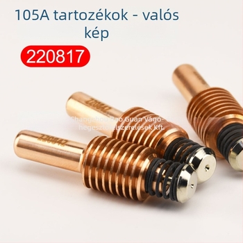 Elektródtartó hegesztőgéphez - 105A, rézből készült elektróda-duza, örvénygyűrű, rögzített védő sapka