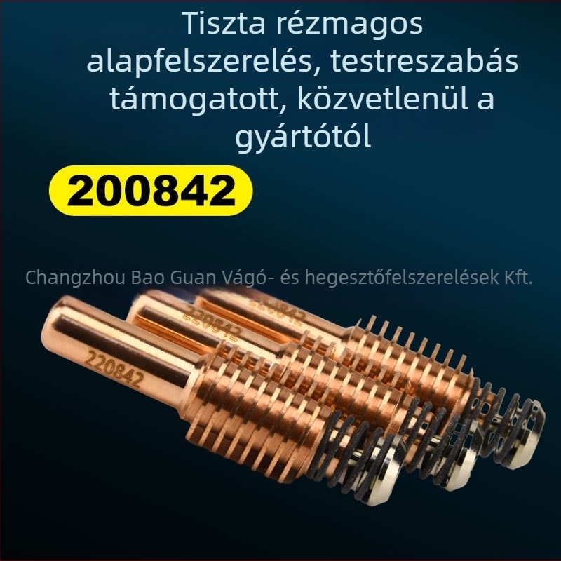 Elektródtartó hegesztőgéphez - 105A, rézből készült elektróda-duza, örvénygyűrű, rögzített védő sapka